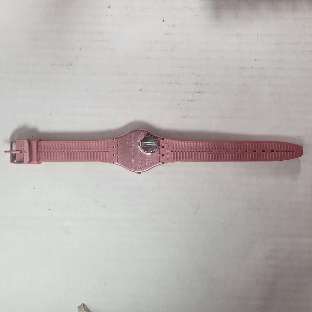 Swatch Pink Metallic Women's Watch - Picture 3 of 4